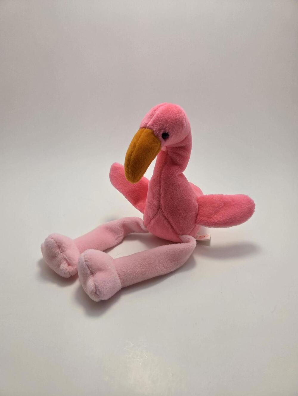 Ty Beanie Baby โPinkyโ the Flamingo - No Hang Tag! (6 inch)